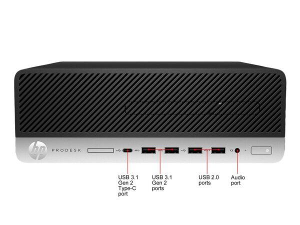 HP Prodesk 600 G5 - Intel Core i3-8100, 8GB Ram DDR4, SSD 256GB + HD 500GB... - Seminuevo